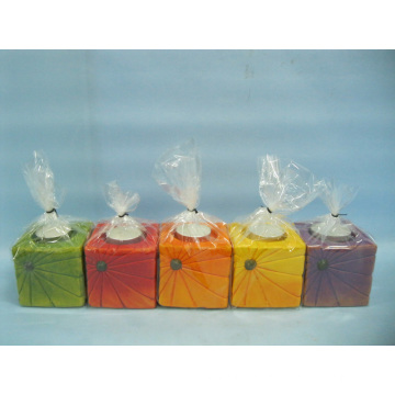 Pumpkin Candlestick Shape Ceramic Crafts (LOE2366C-7z)